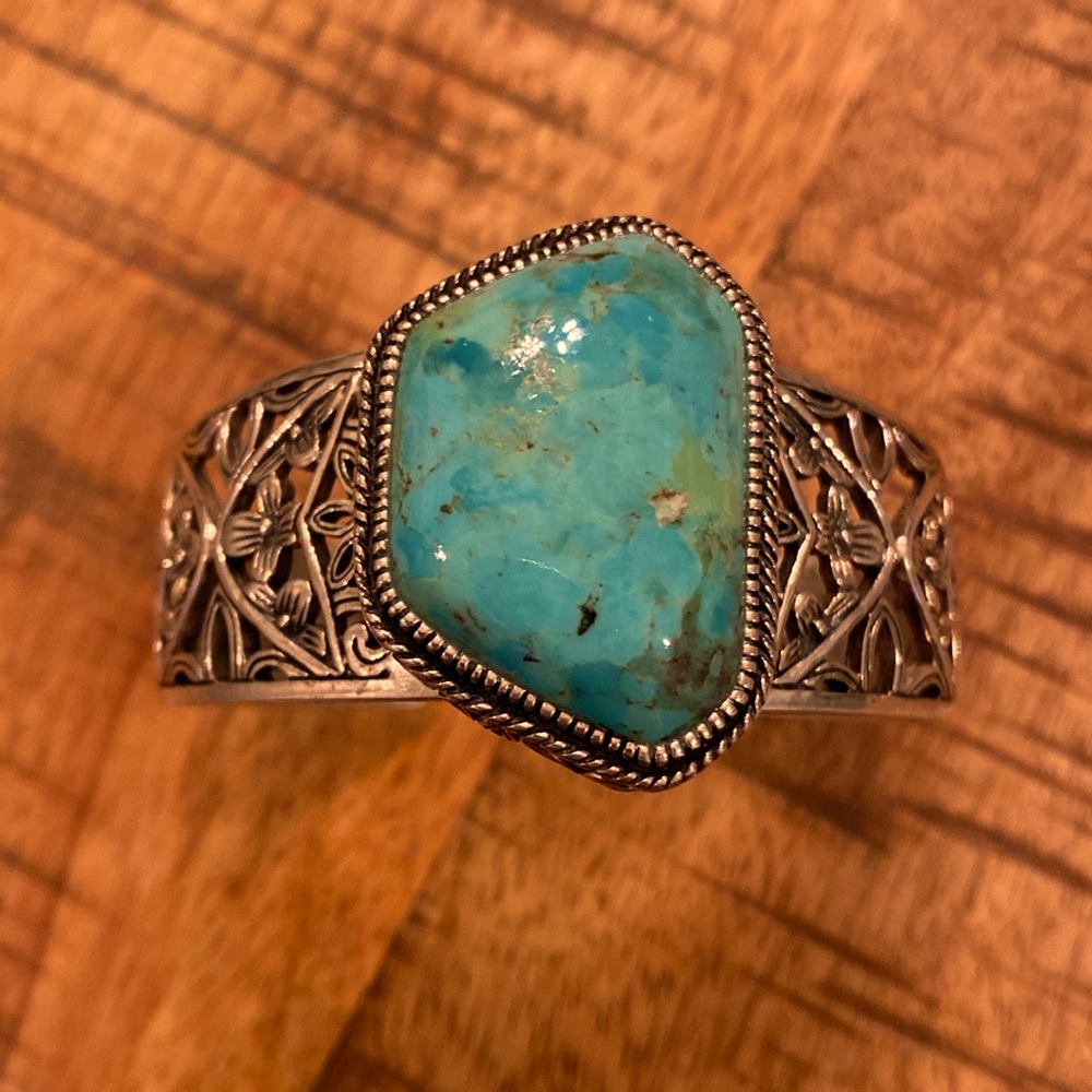 Barse Turquoise & Sterling Silver Cuff